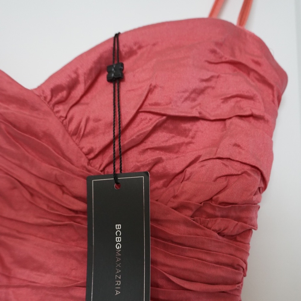 BCBGMAXAZRIA “Fleur” Ruffle Dress - Coral (NEW!)